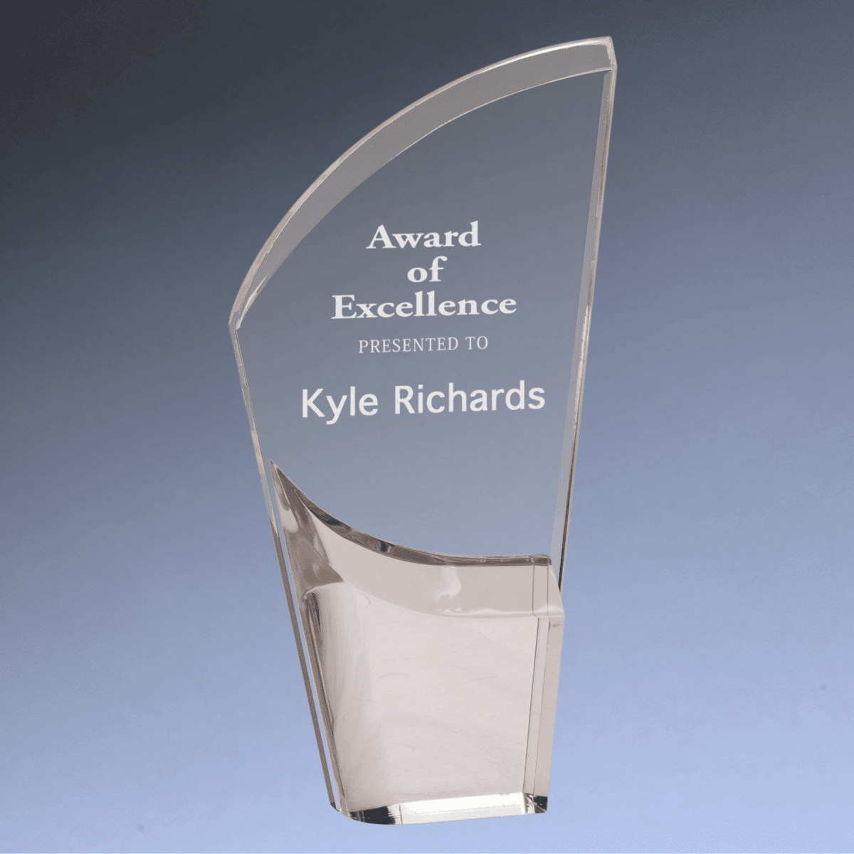 Lunar Acrylic Award – Modern Recognition with Bright Color Accents - Mirror