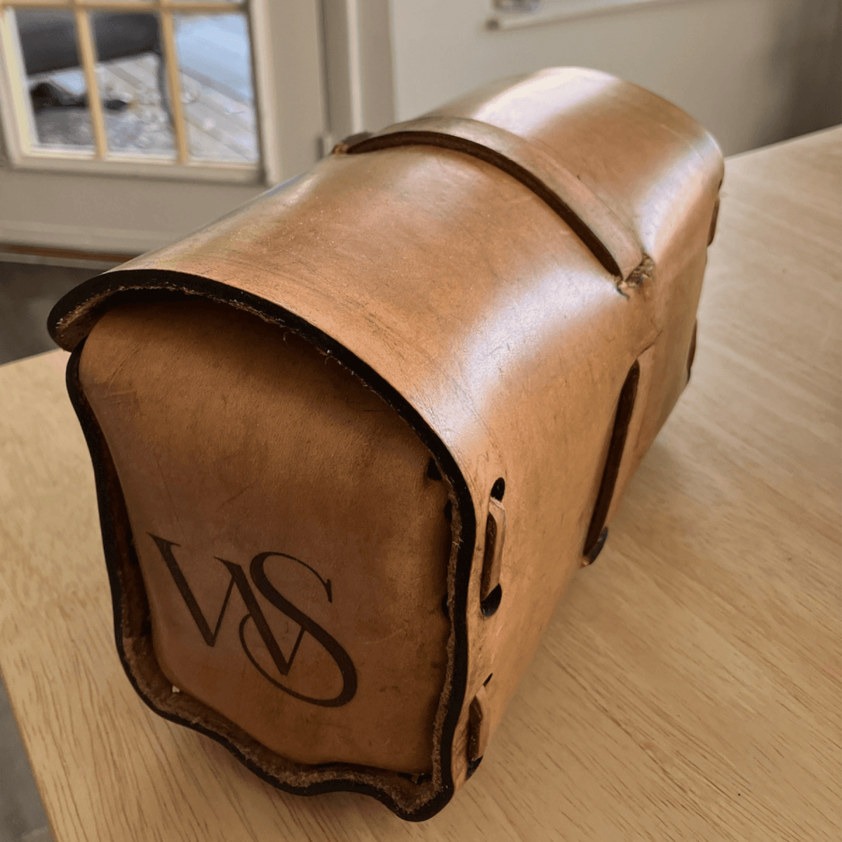 Luxury Custom Leather Toiletry Bag - Personalized Travel Bags for Men - LightForce Laser Engraving, LLC