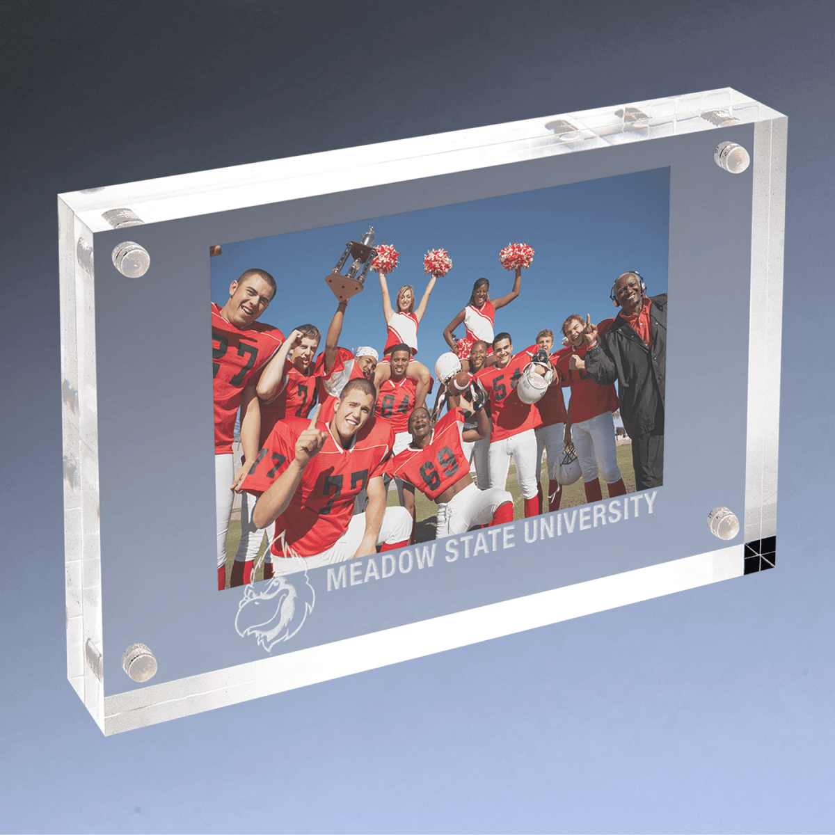 Magnetic Acrylic Picture Frame with Personalized Engraving - 4 x 6"