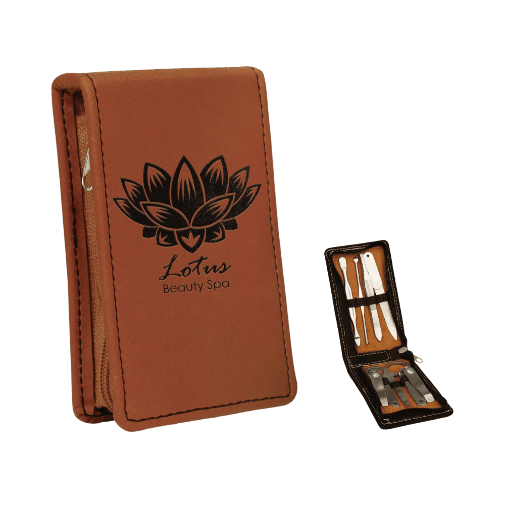 Manicure Gift Set in Leatherette Colors - Rawhide