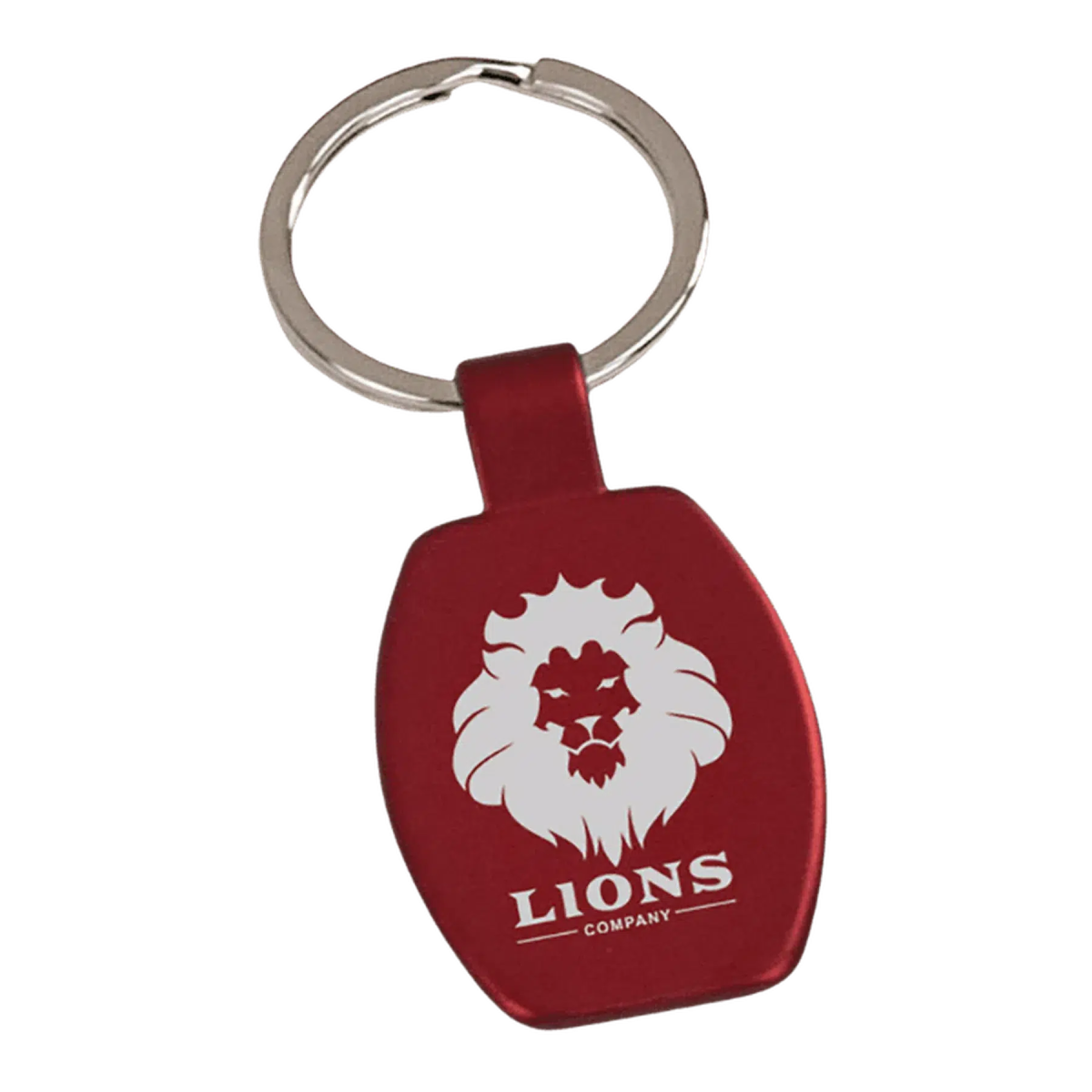 Metal Keychain (Rectangle or Round, Red, Blue, Black) - LightForce Laser Engraving, LLC