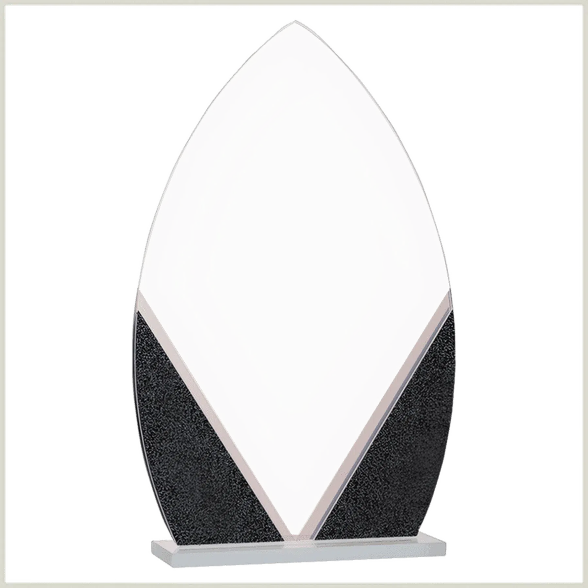 Oval Designer Glass Award - LightForce Laser Engraving, LLC