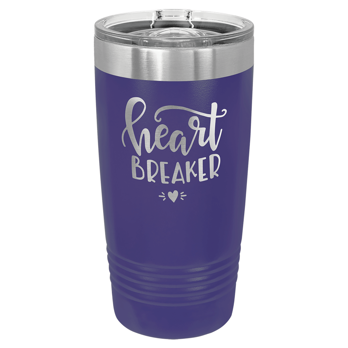 Personalized 20 oz. Ringneck Tumblers - Polar Camel Colors and Sport Themes - Purple (Slider Lid)