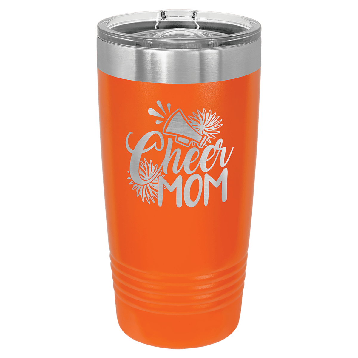 Personalized 20 oz. Ringneck Tumblers - Polar Camel Colors and Sport Themes - Orange (Slider Lid)