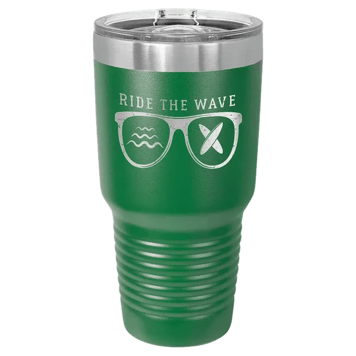 Personalized 20 oz. Ringneck Tumblers - Polar Camel Colors and Sport Themes - Green (Slider Lid)