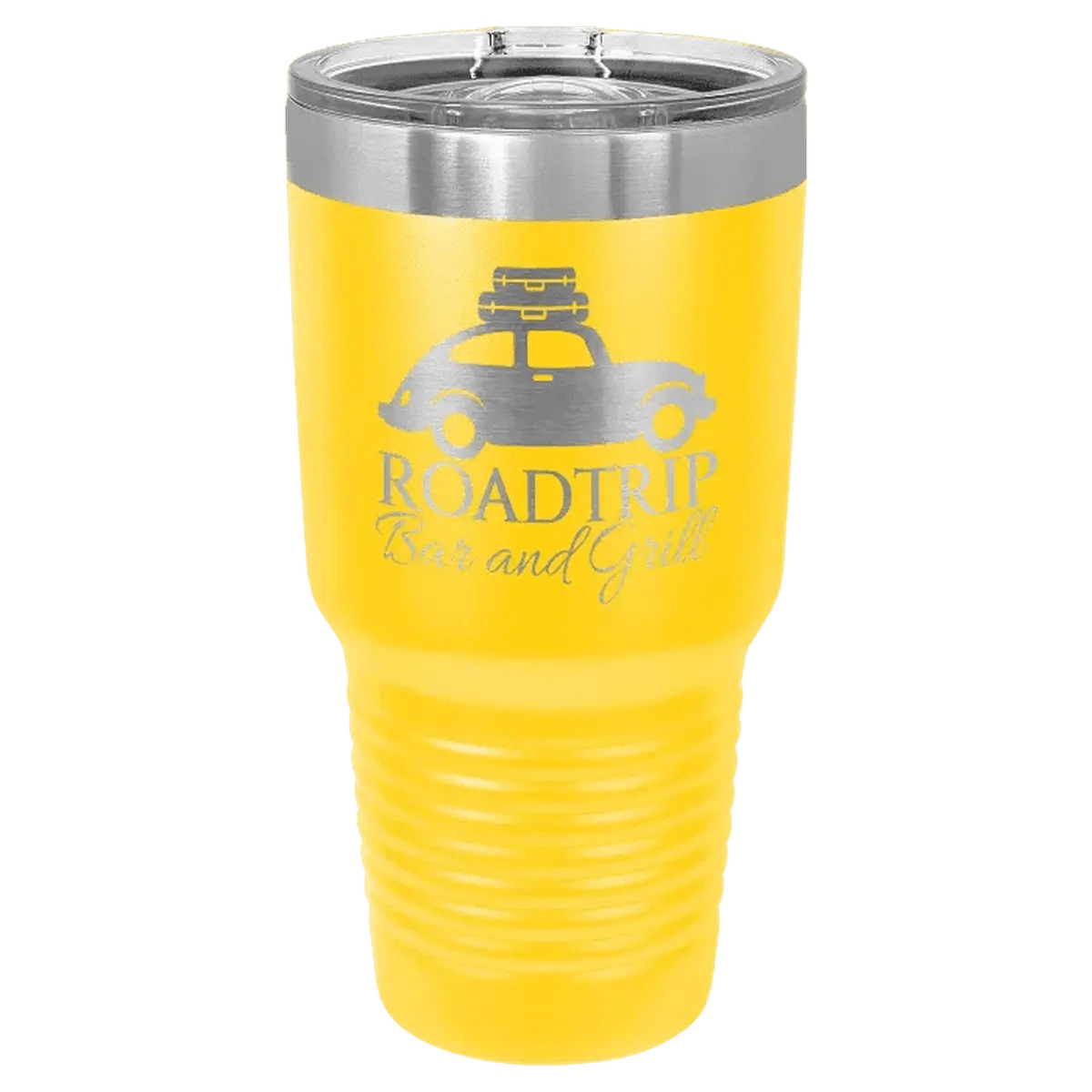 Personalized 20 oz. Ringneck Tumblers - Polar Camel Colors and Sport Themes - Yellow (Slider Lid)