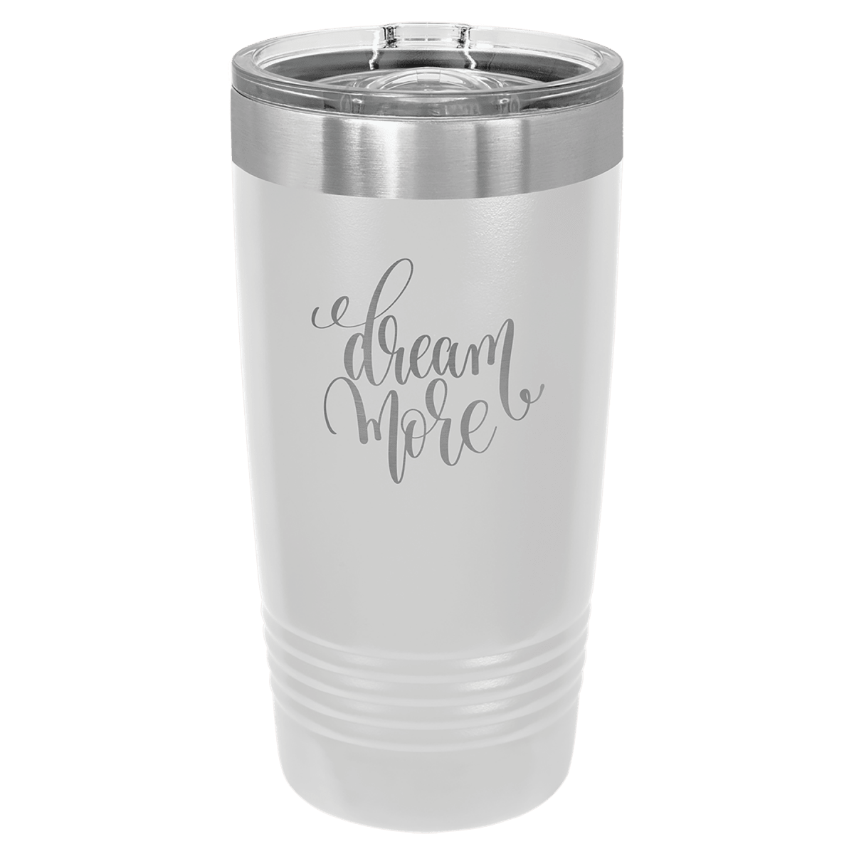 Personalized 20 oz. Ringneck Tumblers - Polar Camel Colors and Sport Themes - White (Slider Lid)