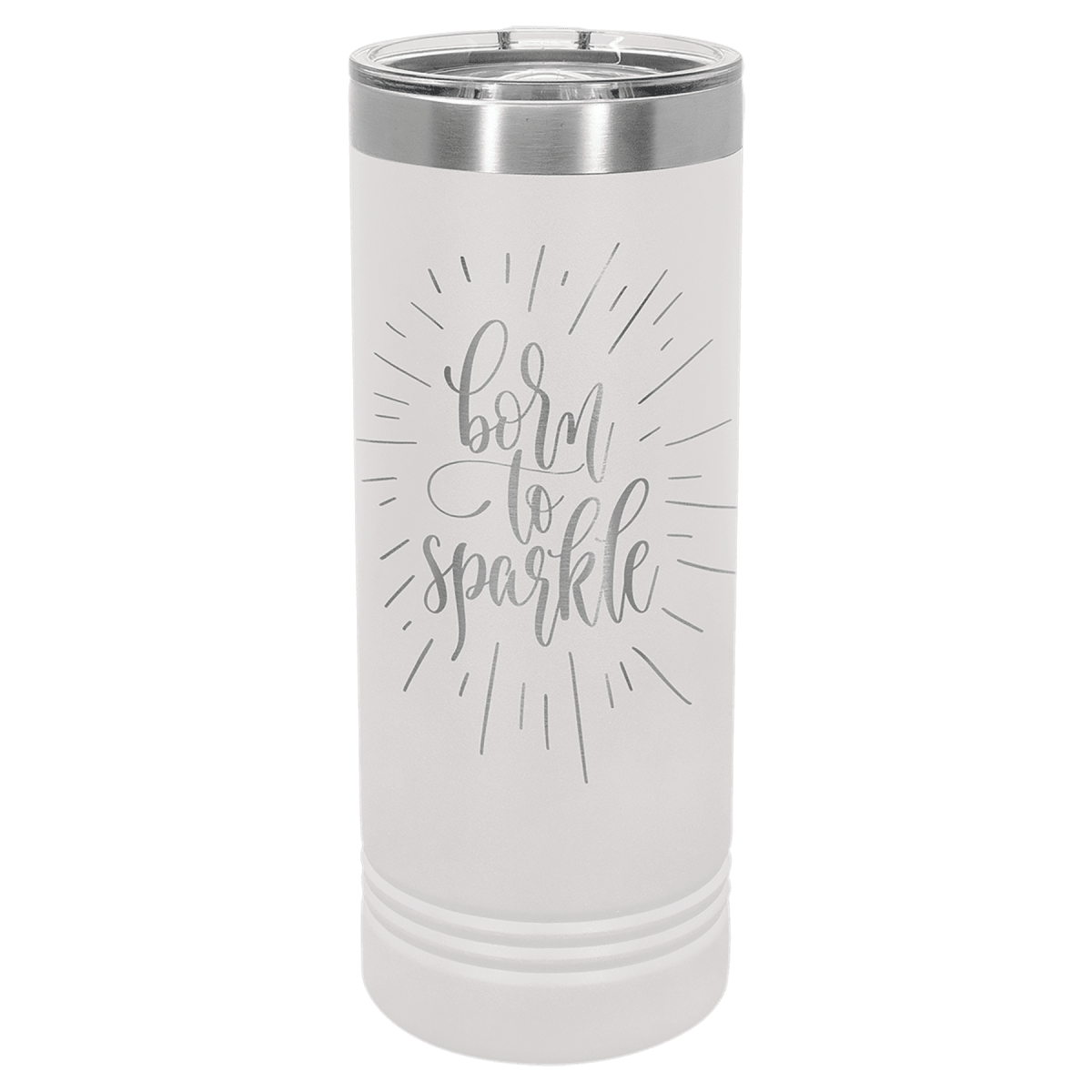 Personalized 22 oz. Skinny Tumblers – 2X Polar Camel Drinkware - White
