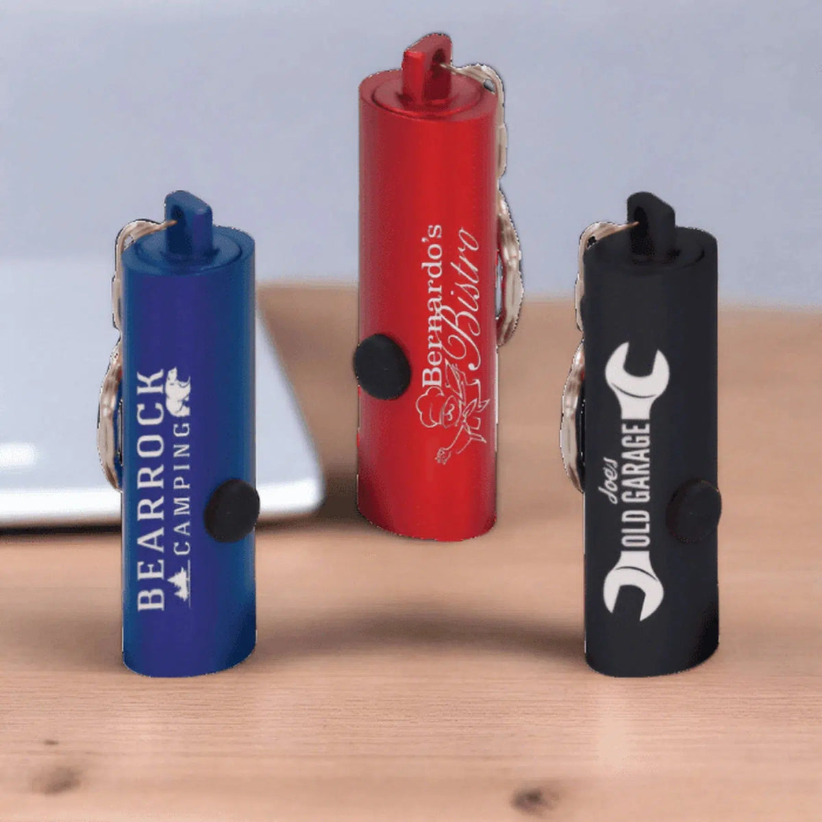 Personalized 3 - LED Flashlight Keychain - LightForce Laser Engraving, LLC