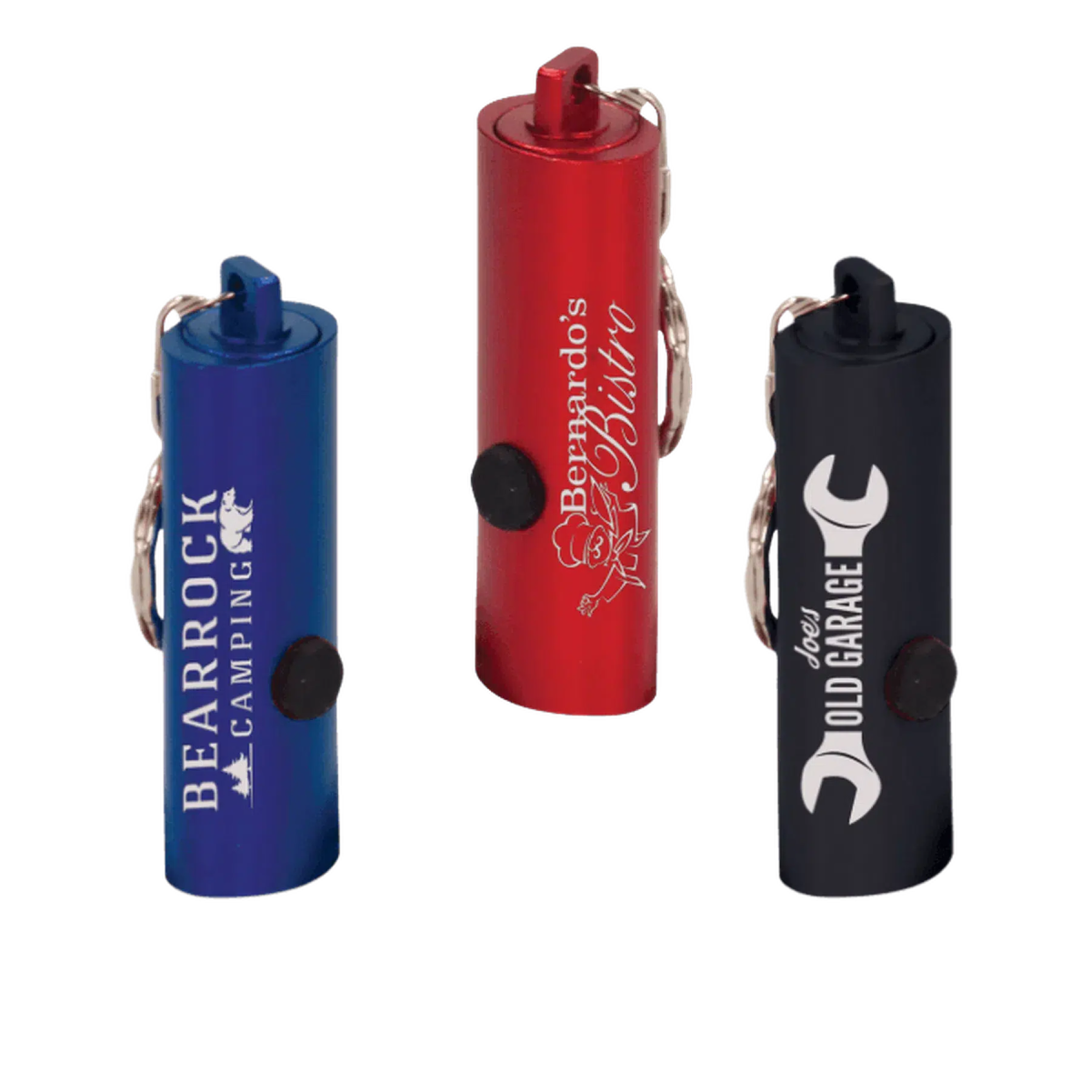 Personalized 3 - LED Flashlight Keychain - LightForce Laser Engraving, LLC