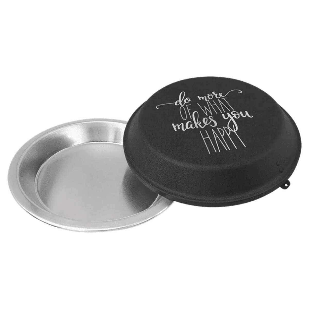 Personalized Aluminum Pie Pan with Powder Coated Lid - LightForce Laser Engraving, LLC