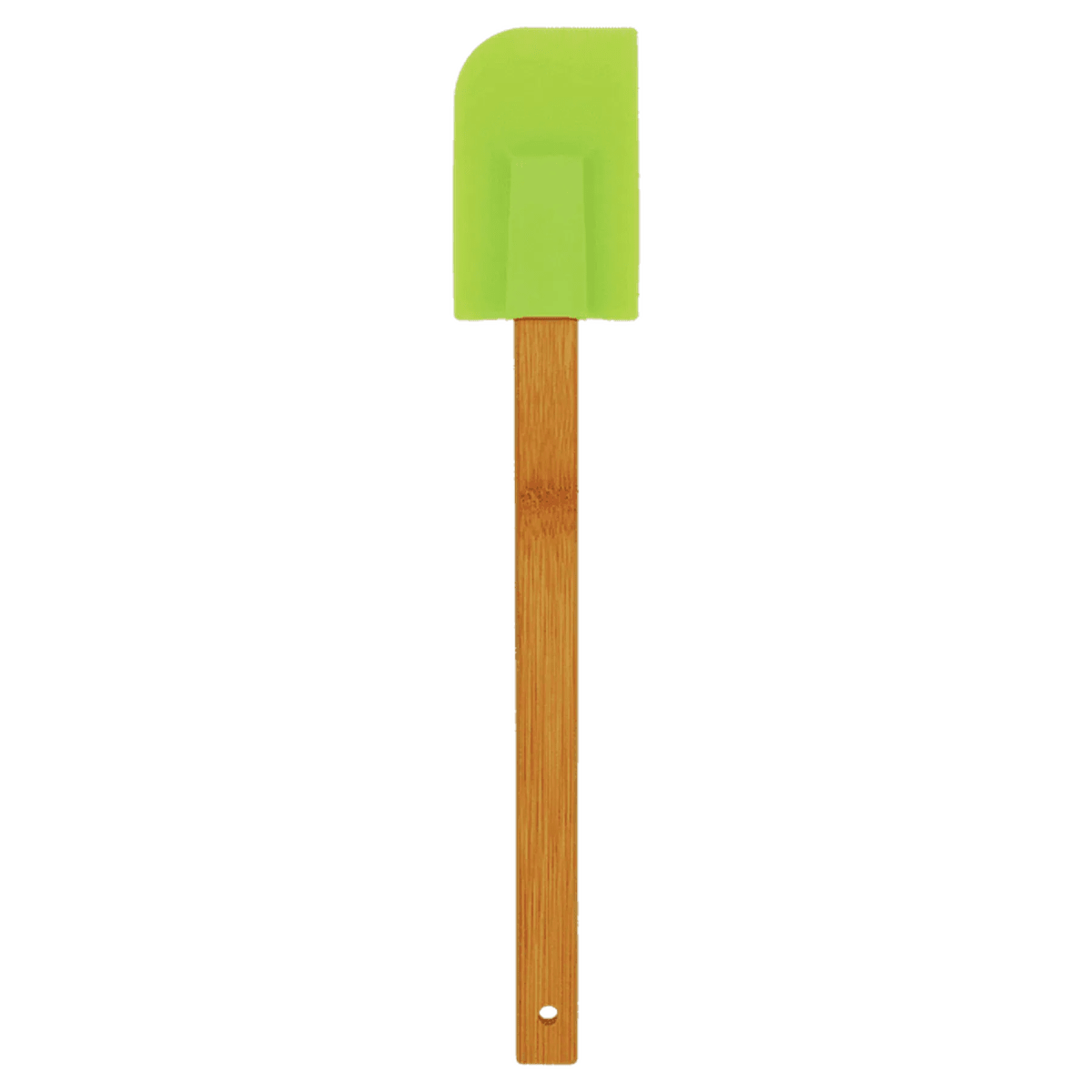 Personalized Bamboo Handle Silicone Spatulas – 6 Colors Available - Green