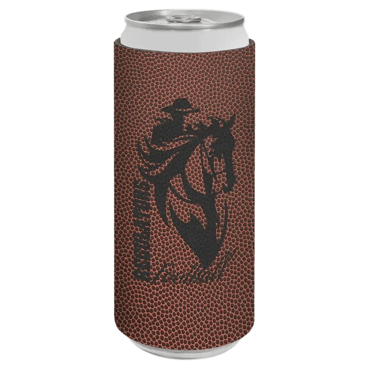 Personalized Beverage Holder for Slim Cans and Bottles - Football
