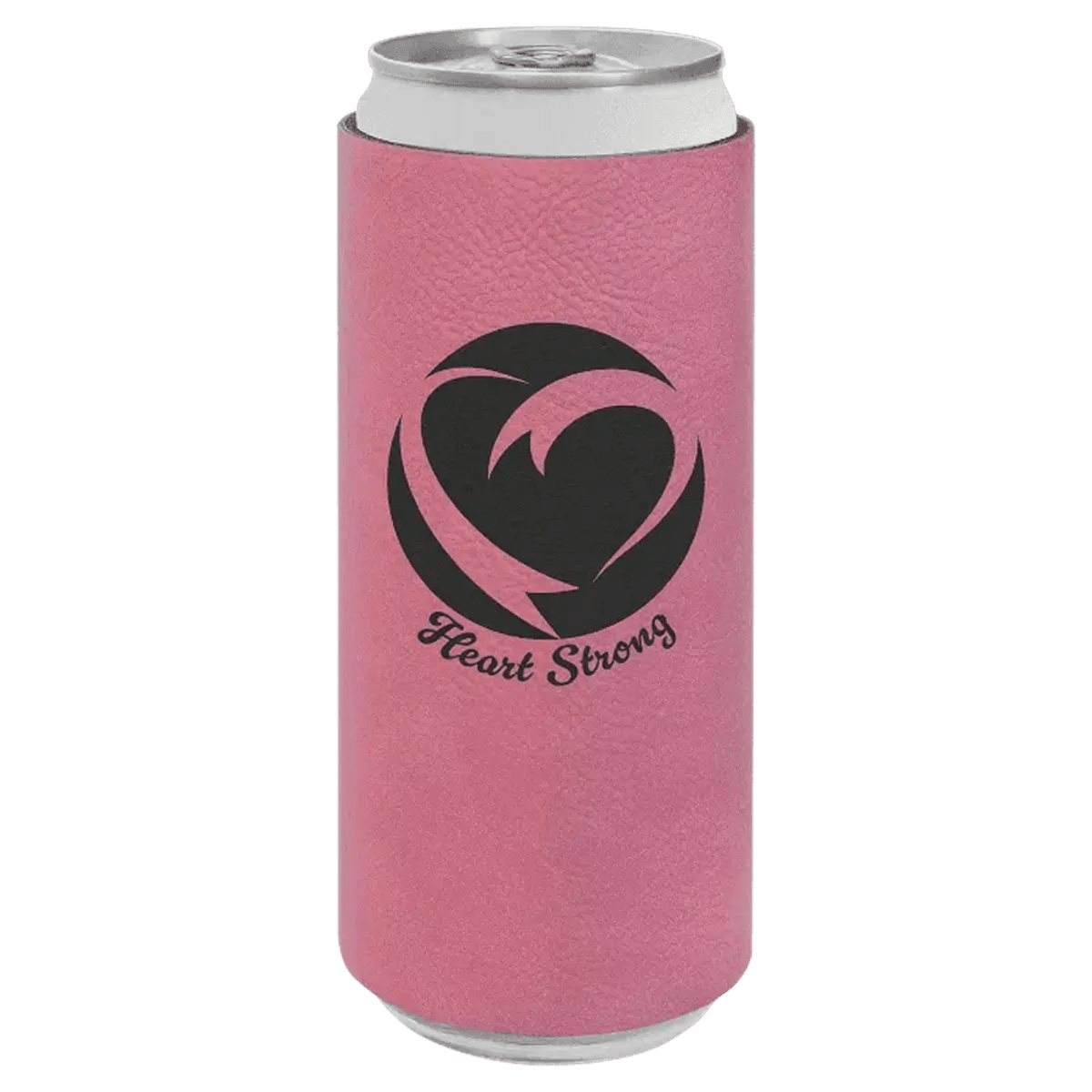 Personalized Beverage Holder for Slim Cans and Bottles - Pink