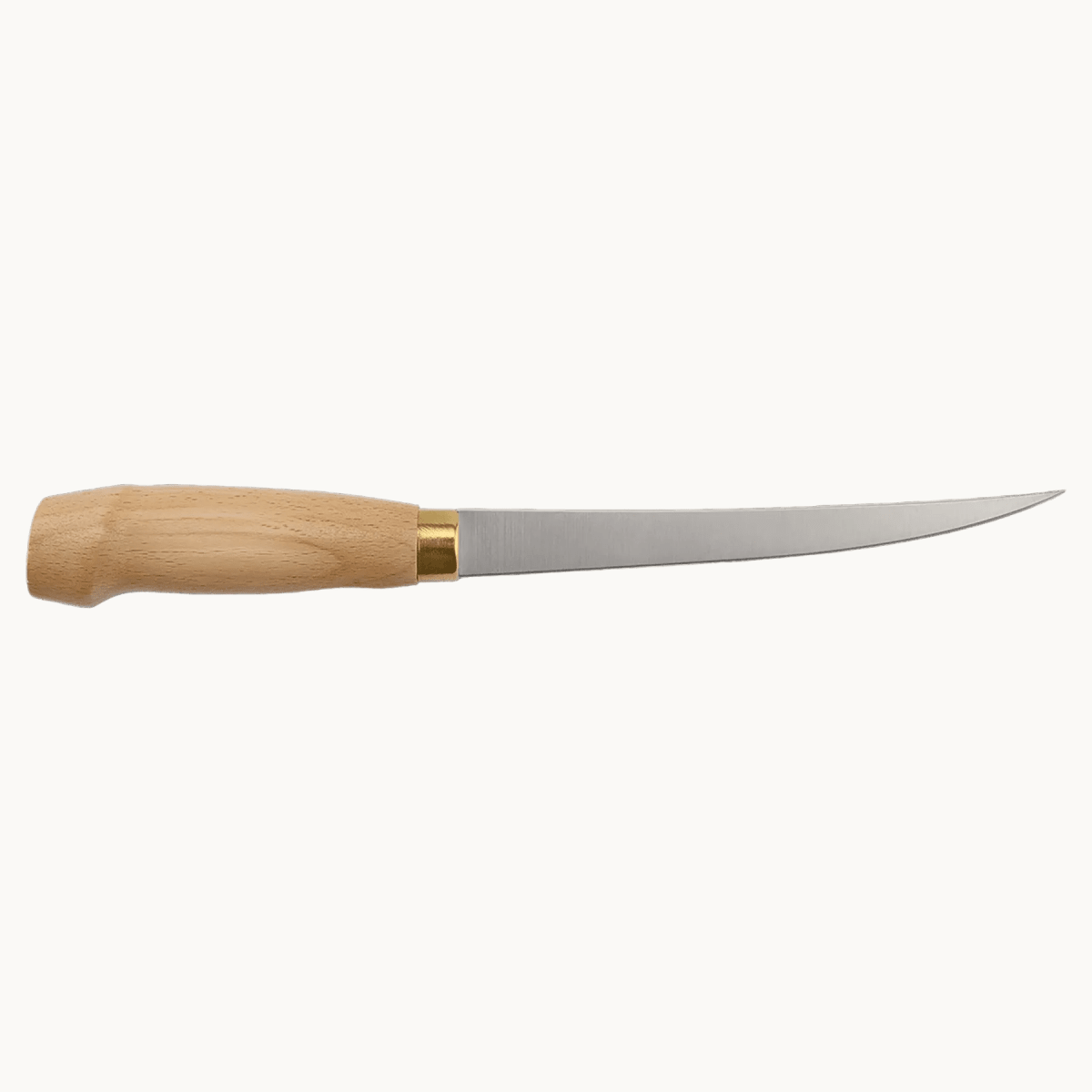 Personalized Bison River Fillet Knife with Leather Sheath - 7" Blade (Overall Size: 11 3/4" x 1 1/4")