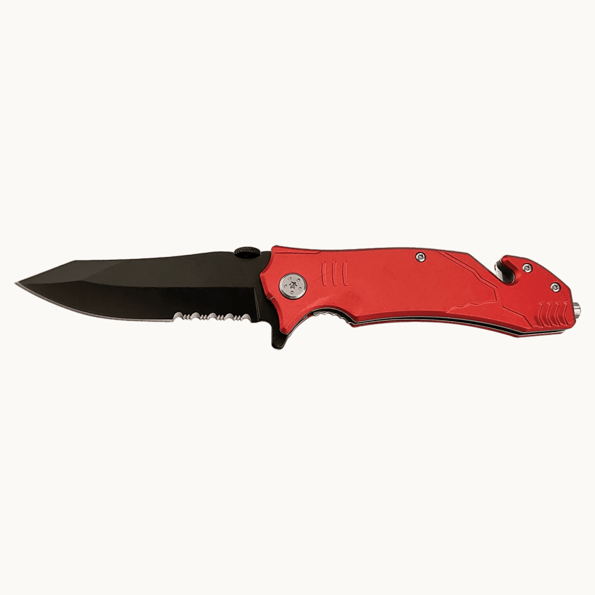 Personalized Bison River Rescue and Survival Knife - Anodized Aluminum