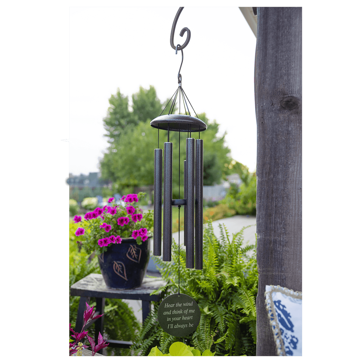 Personalized Black Aluminum Wind Chimes – 30" & 36" - 30"