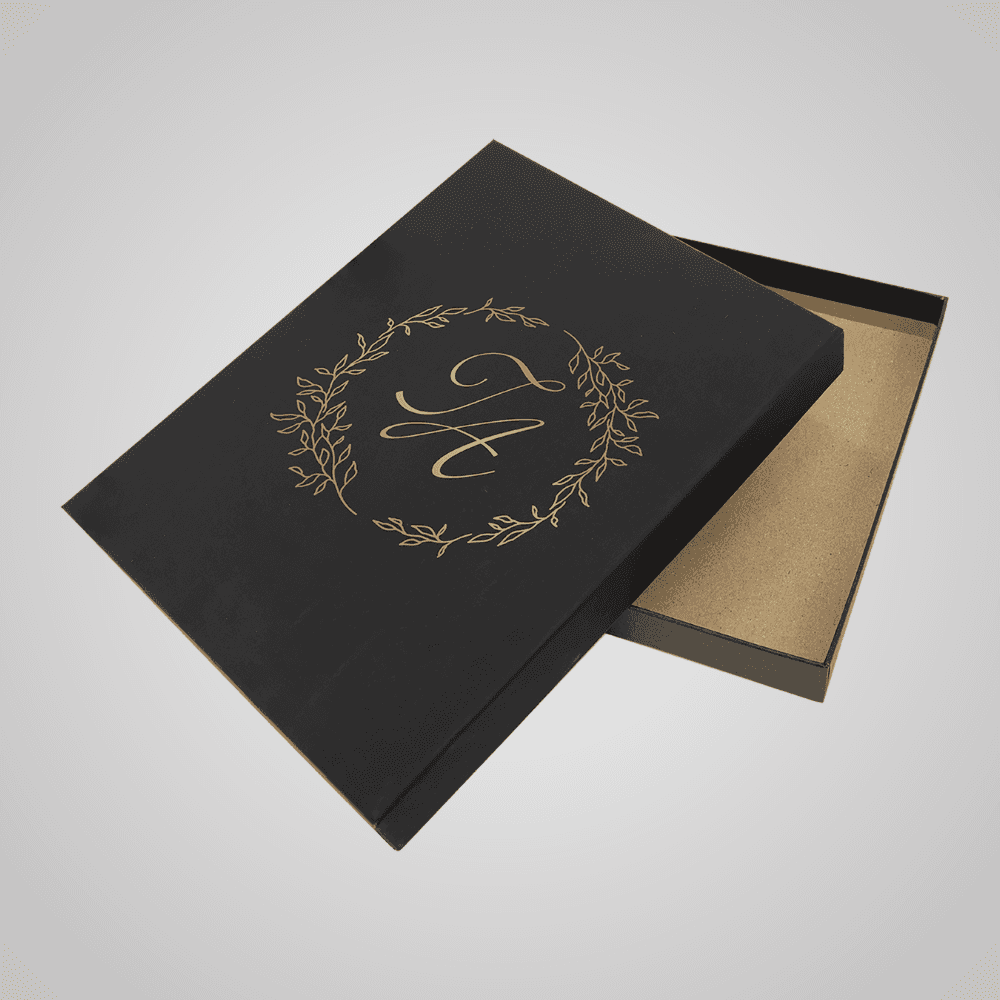 Personalized Black Gift or Plaque Box - Add Your Logo or Design - 7" x 9" (1" thick)