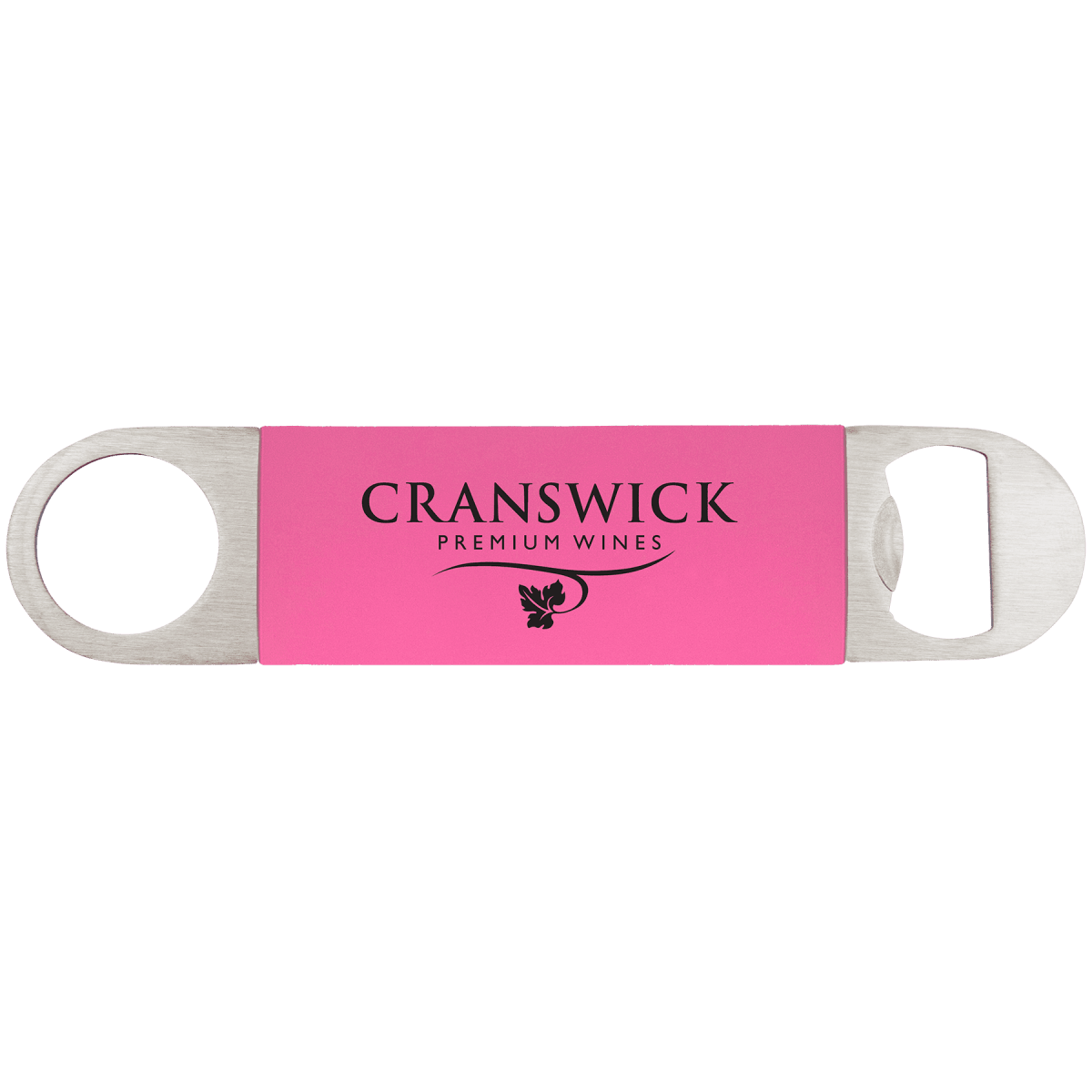 Personalized Bottle Openers - Extra Long Bar Style with Wide Ring - Pink