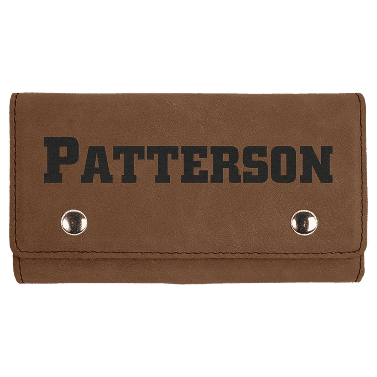 Personalized Card & Dice Set with Travel Case - Dark Brown
