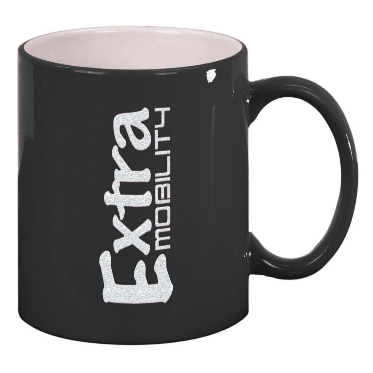 Personalized Ceramic Coffee Mugs – Bistro and Rounded Styles - Black/White