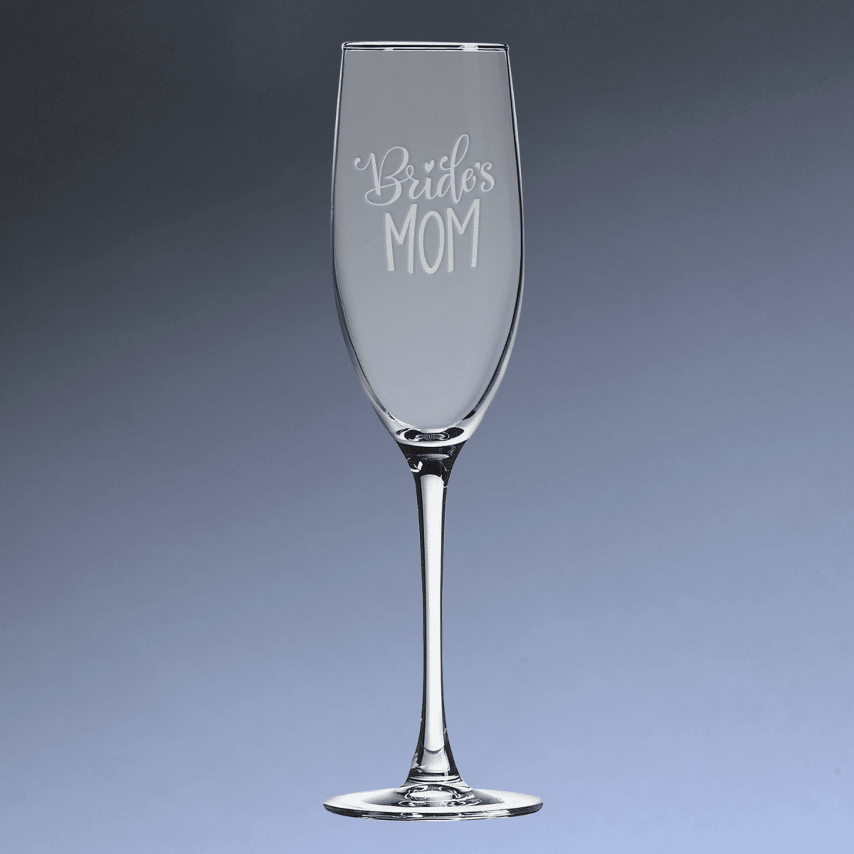 Personalized Champagne Flute with Custom Engraving - 8 oz.