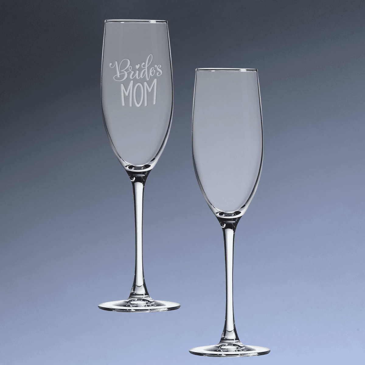 Personalized Champagne Flute with Custom Engraving - 8 oz.