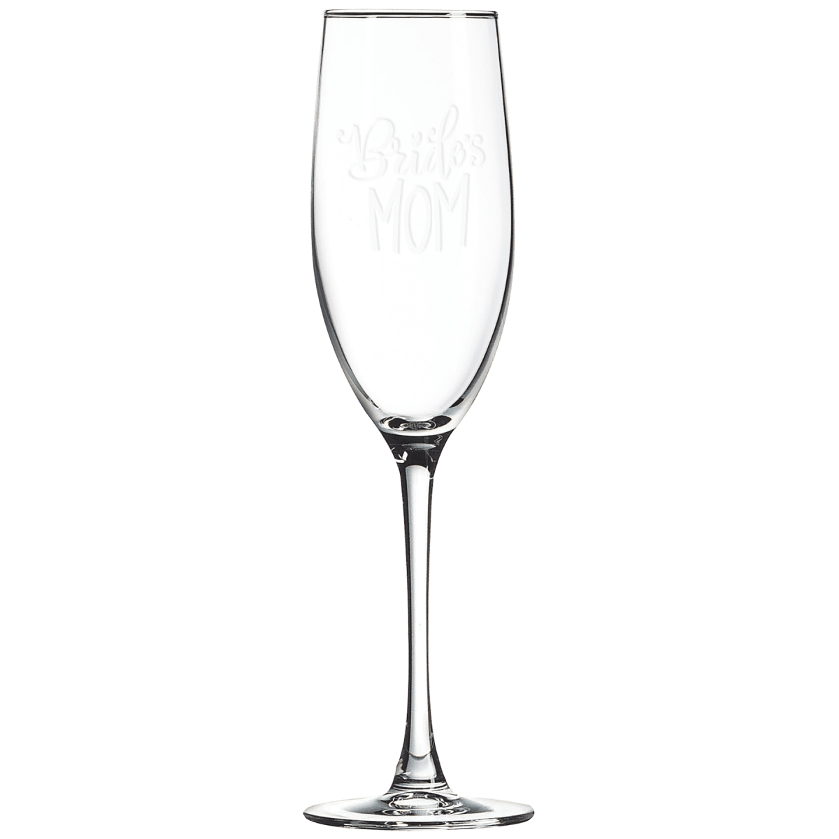 Personalized Champagne Flute with Custom Engraving - 8 oz.