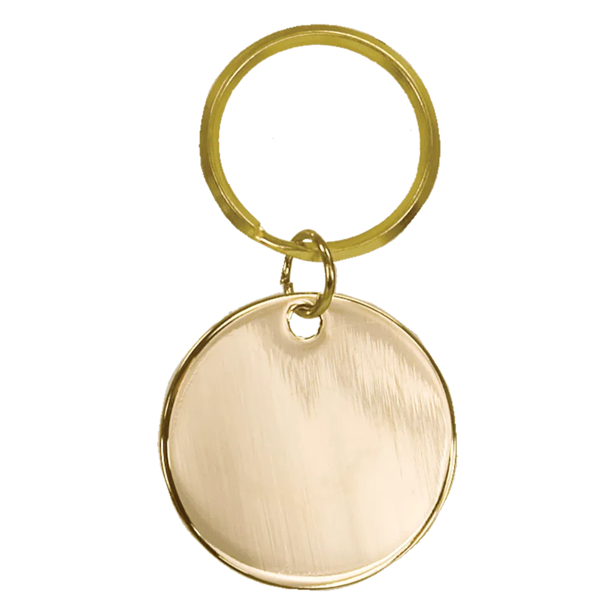 Personalized Commemorative Gold Brass Keychains - LightForce Laser Engraving, LLC