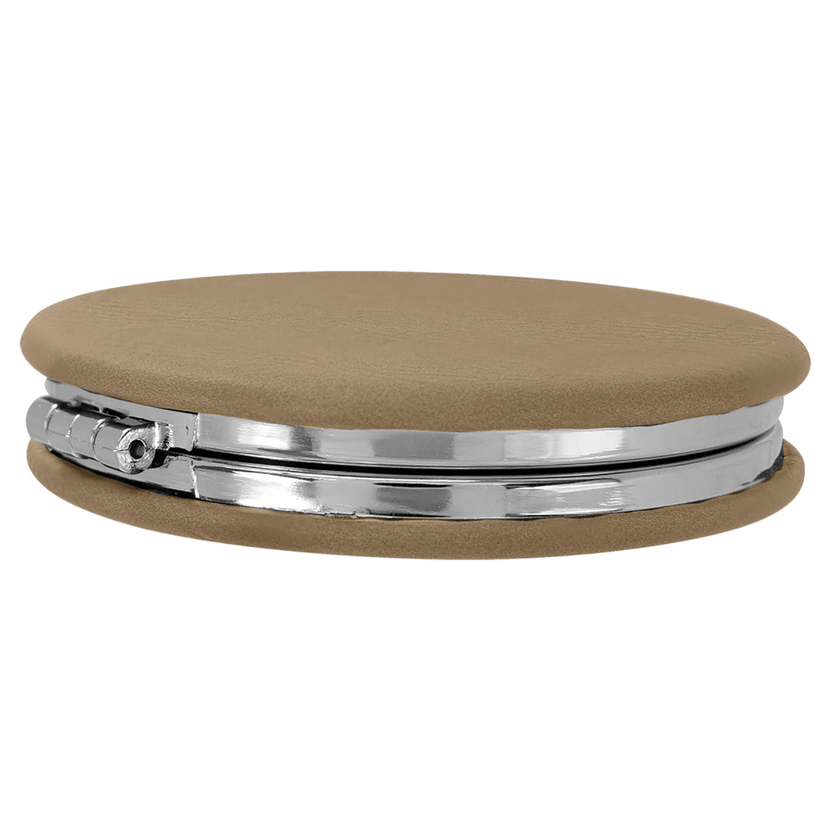 Personalized Compact Mirror With Magnifier in Leatherette Colors - Teal