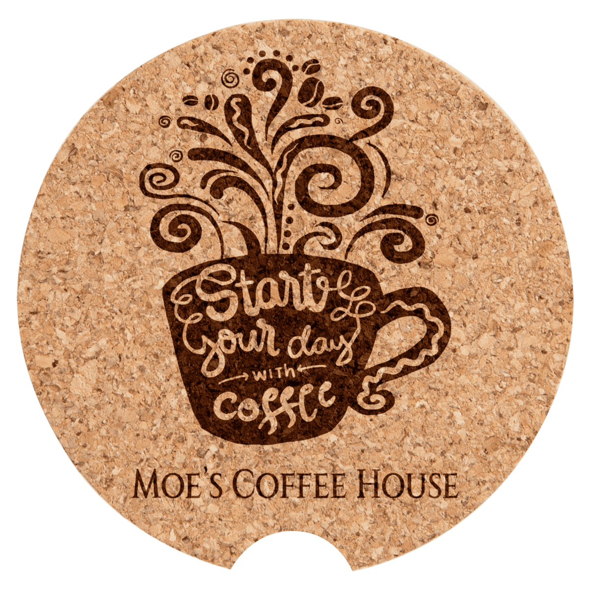 Personalized Cork Coasters and Trivets - Reusable Car Coaster