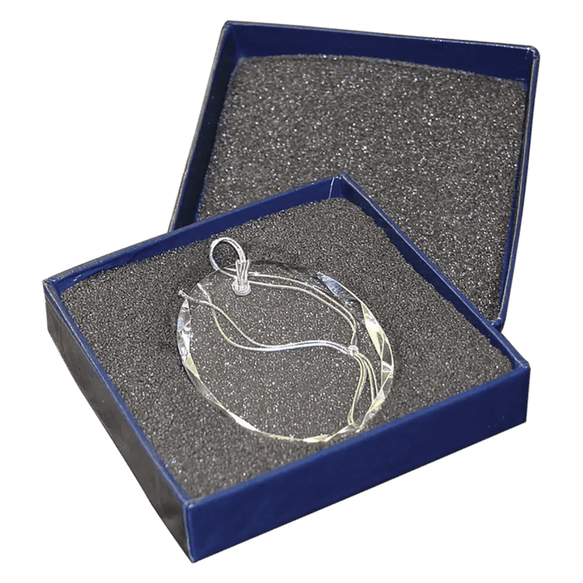 Personalized Crystal Ornaments with Ribbon and Gift Box - Star
