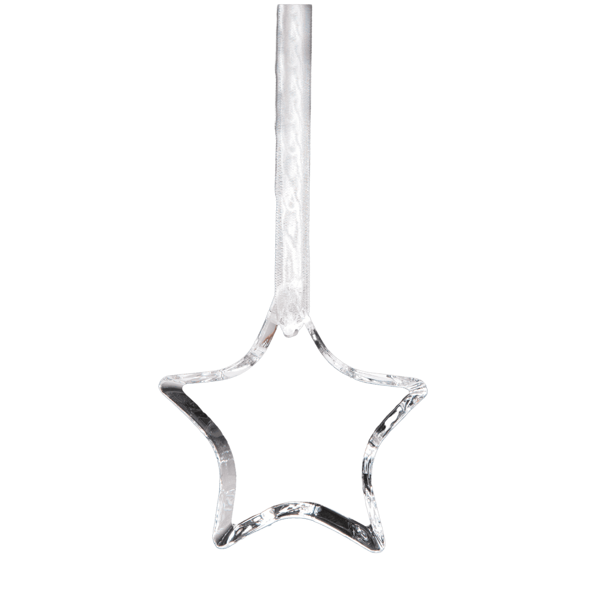 Personalized Crystal Ornaments with Ribbon and Gift Box - Star