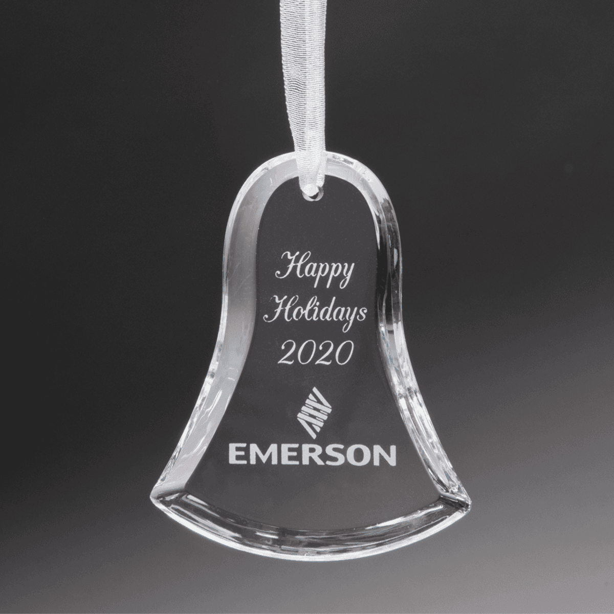 Personalized Crystal Ornaments with Ribbon and Gift Box - Bell