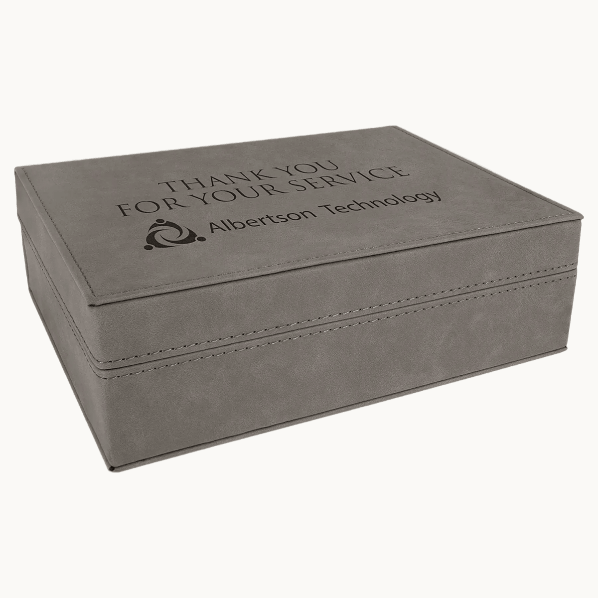 Personalized Extra Large Premium Gift Box - Gray/Black
