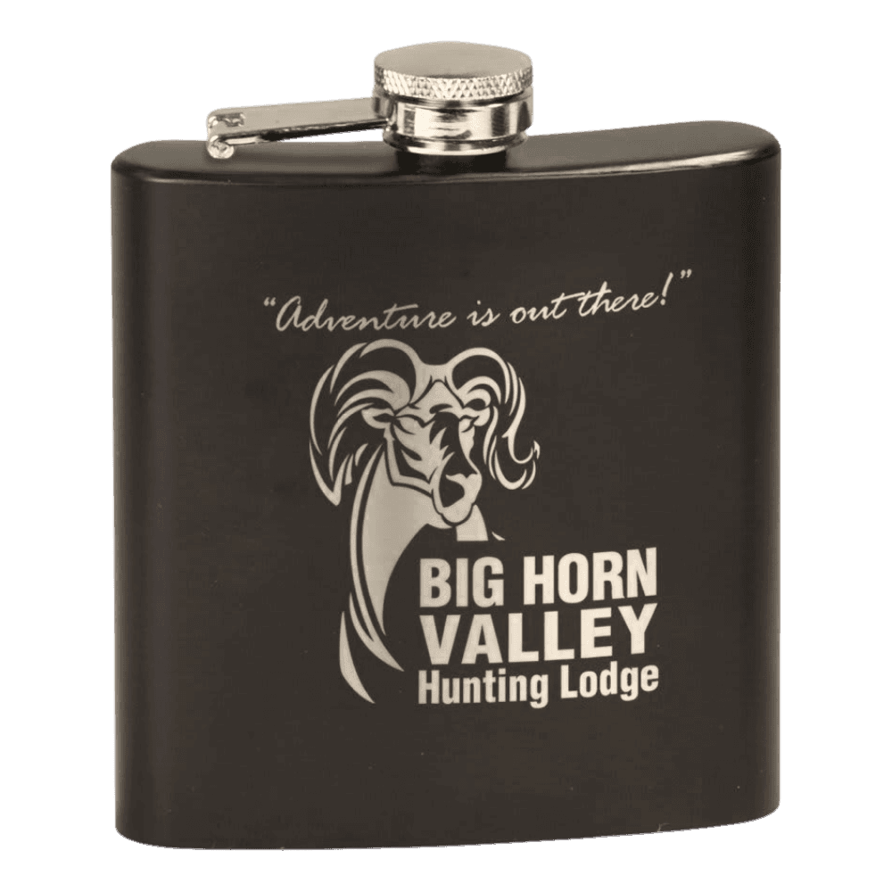 Personalized Flasks – 6 oz. Stainless with Leatherette & Cork Wraps - Matte
