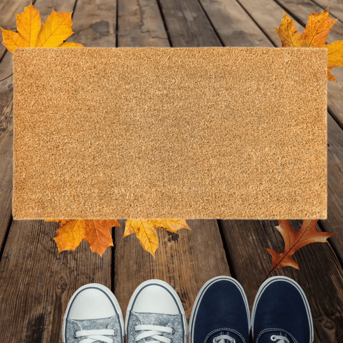 Personalized Heavy Duty Coir Welcome Door Mat - Fall, Halloween Designs - LightForce Laser Engraving, LLC