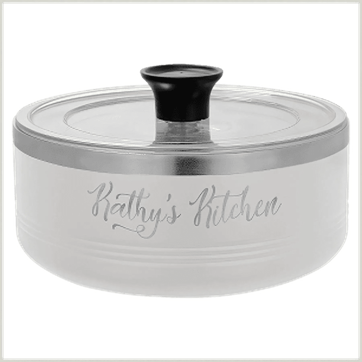 Personalized Insulated Serving Bowls – Polar Camel 1.5 Qt. or 3 Qt. Sizes - White