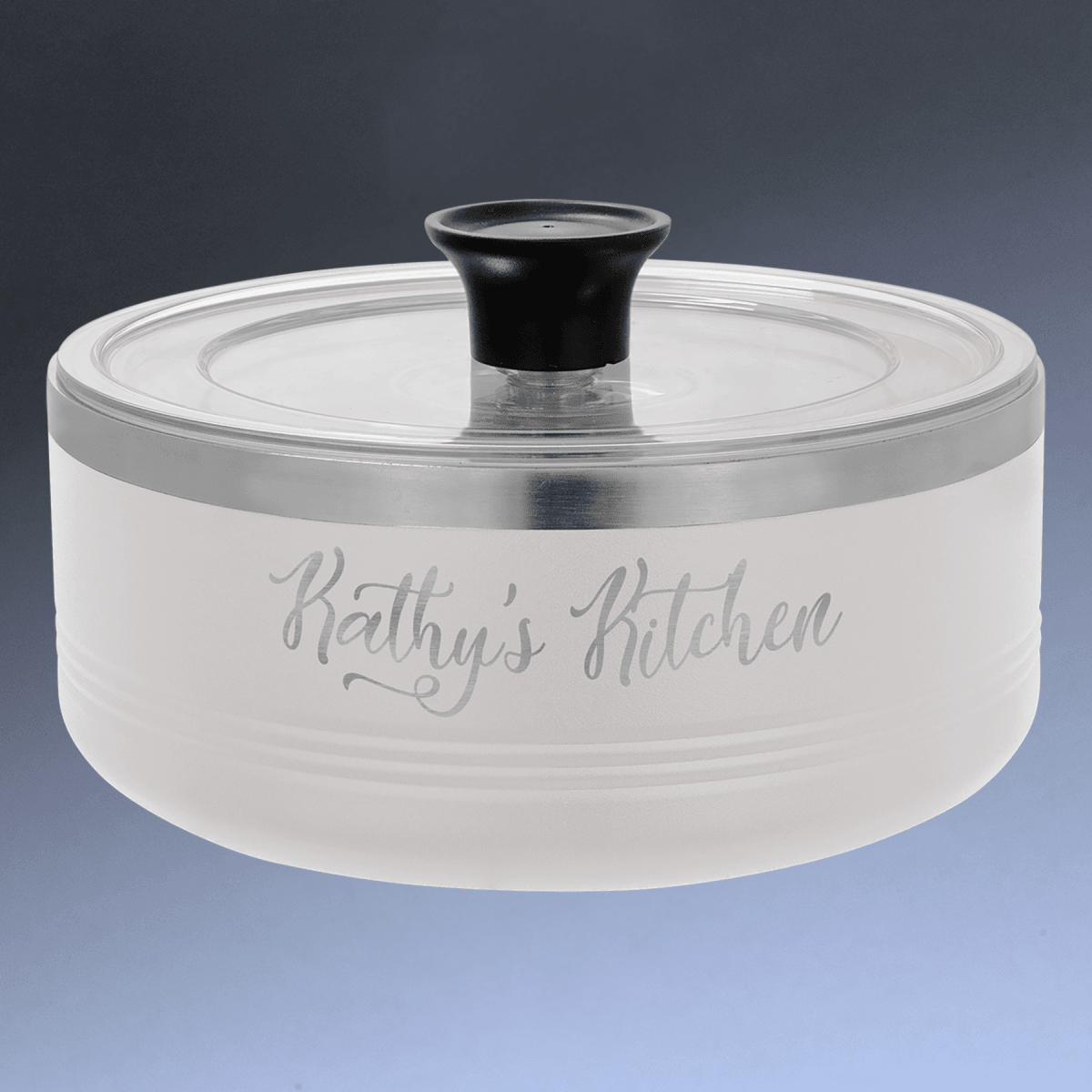 Personalized Insulated Serving Bowls – Polar Camel 1.5 Qt. or 3 Qt. Sizes - Black