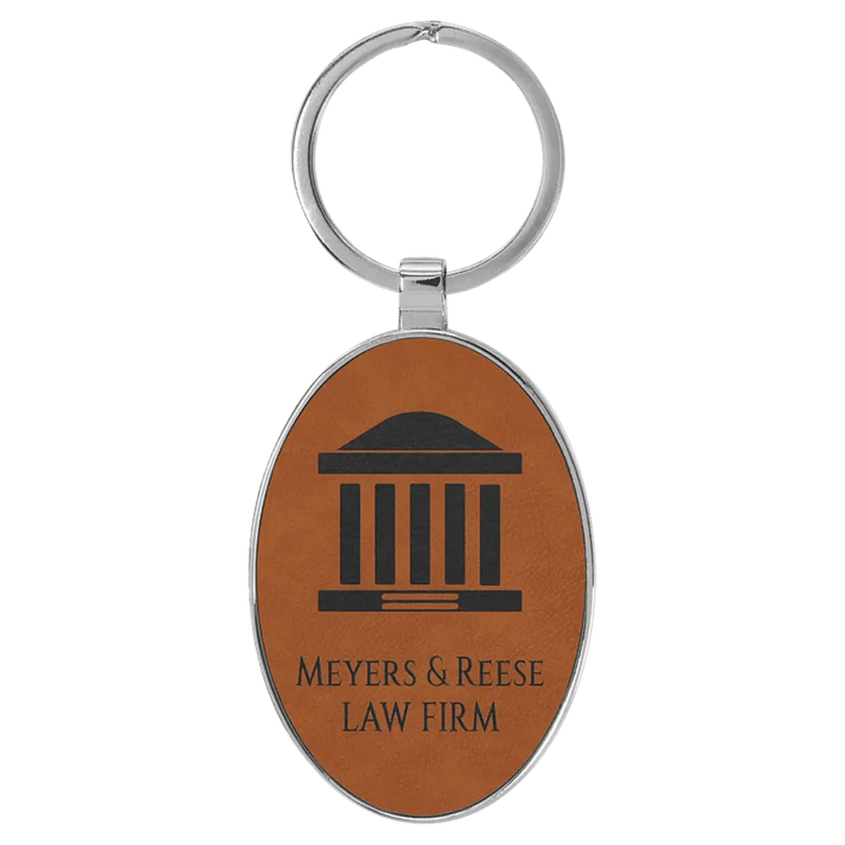 Personalized Leatherette Keychains - With Football & Basketball Styles - Rawhide