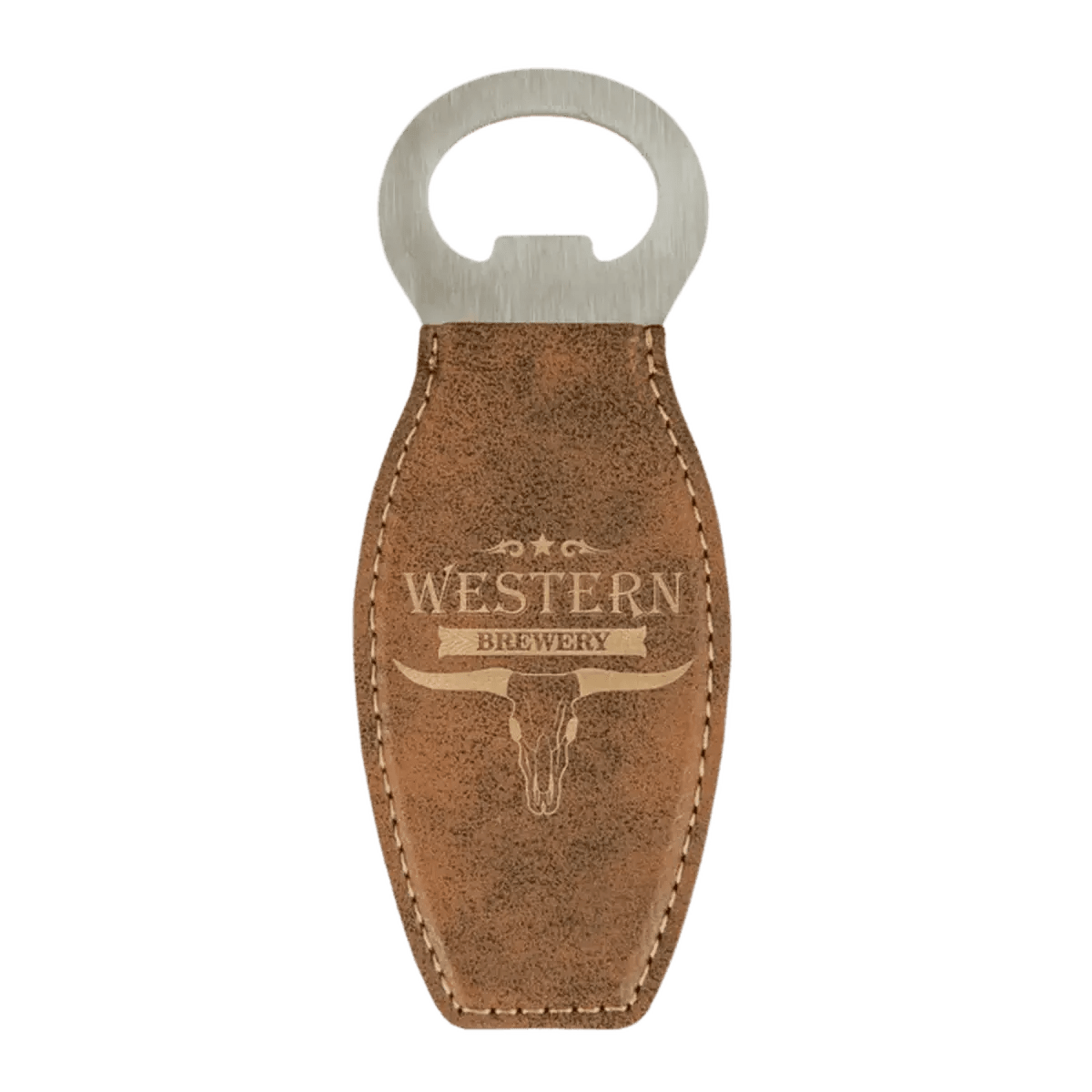 Personalized Magnetic Bottle Openers - Engraved in Leatherette or Cork - Natural Cork