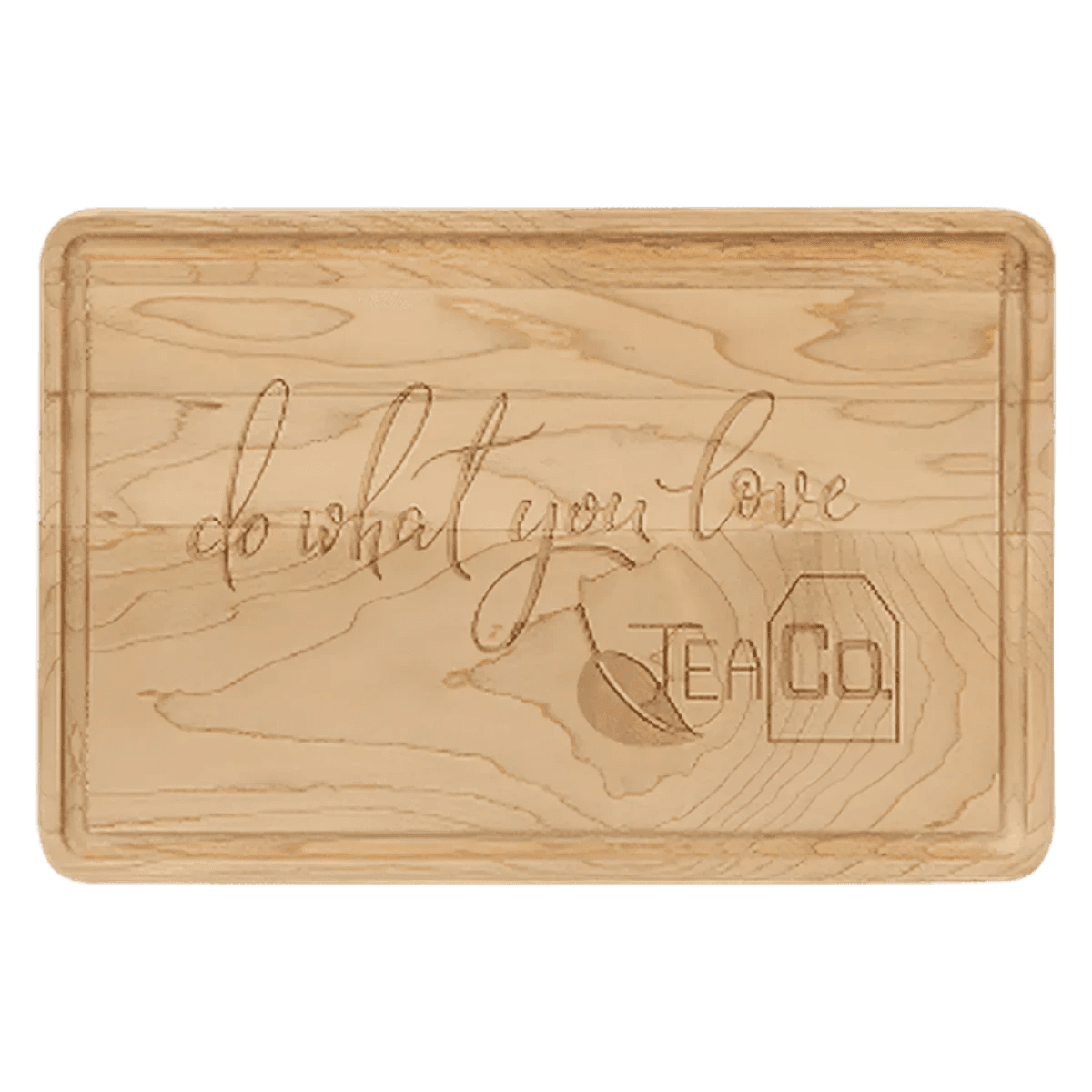 Personalized Maple Cutting Board with Drip Ring and Custom Engraving - 9" x 6"