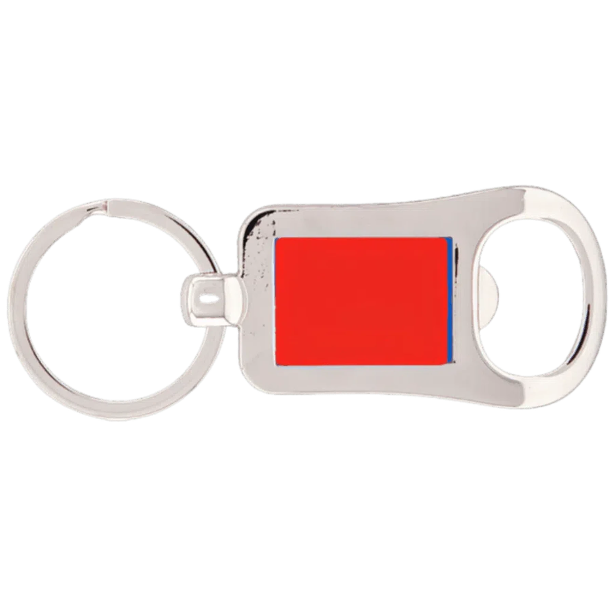 Personalized Metal Bottle Opener Keychains (Red, Black, Blue) - LightForce Laser Engraving, LLC