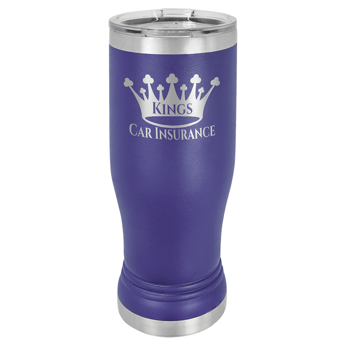 Personalized Pilsner Tumblers - Insulated Polar Camel Drinkware - Purple