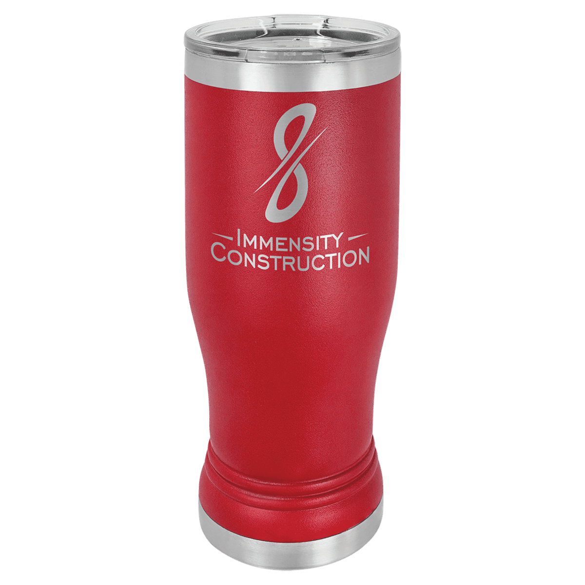 Personalized Pilsner Tumblers - Insulated Polar Camel Drinkware - Red