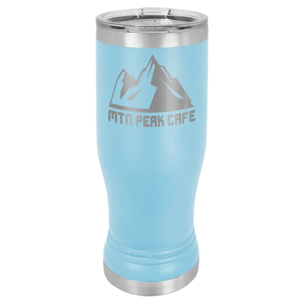 Personalized Pilsner Tumblers - Insulated Polar Camel Drinkware - Light Blue
