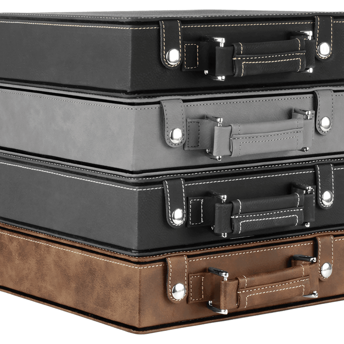 Personalized Poker Set in Leatherette Carry Case - 100 chips, 2 Card Decks - Football