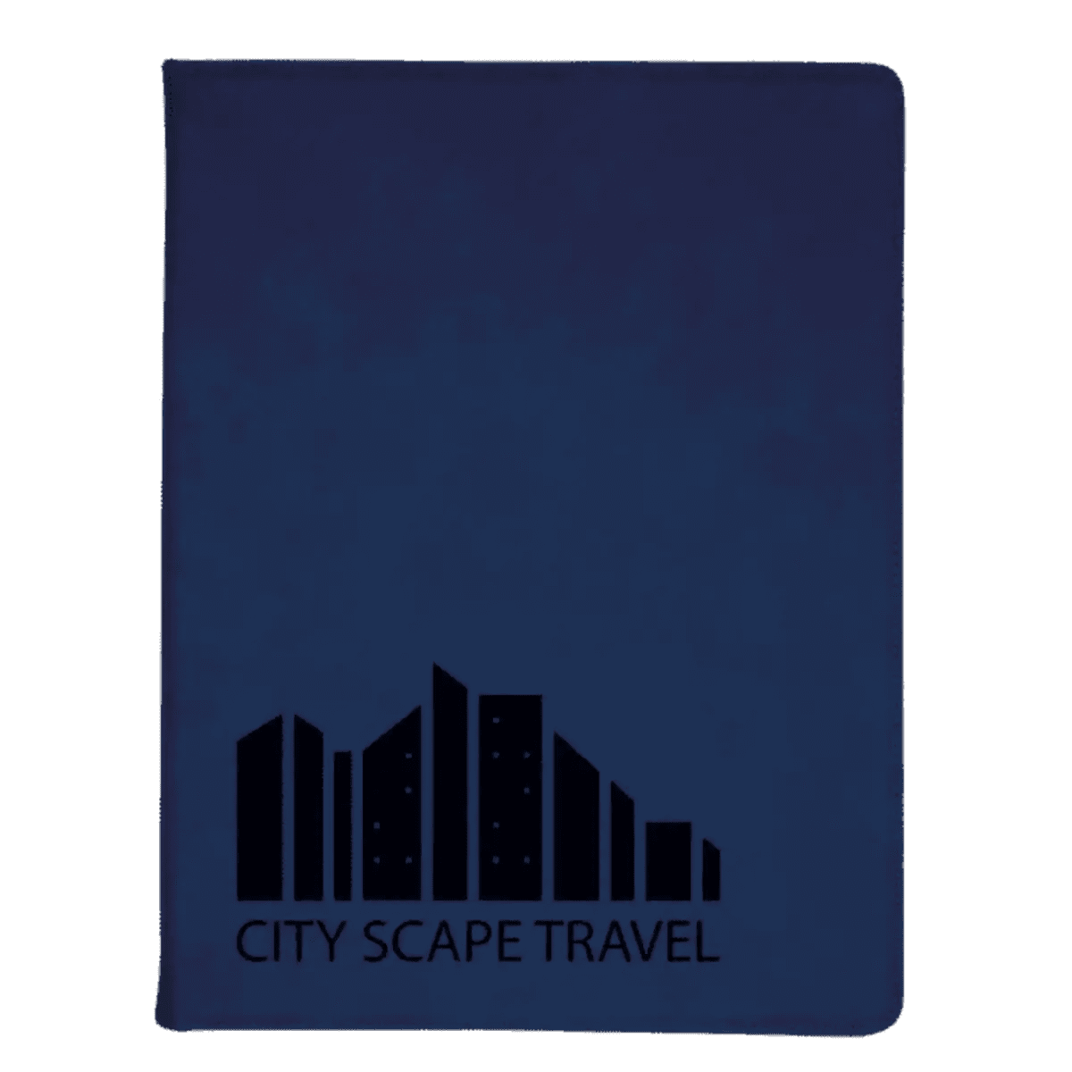 Personalized Portfolios with Zipper and Notepad - Blue/Black