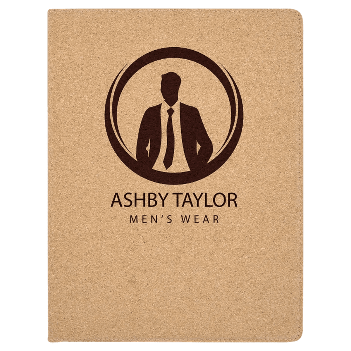 Personalized Portfolios with Zipper and Notepad - Cork