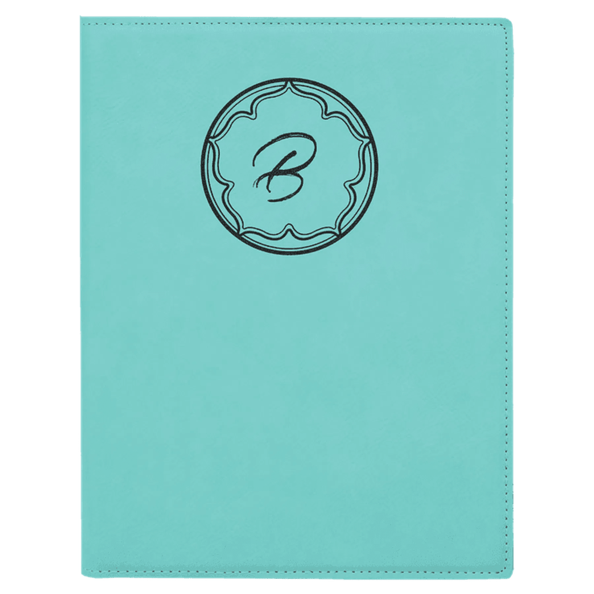 Personalized Portfolios with Zipper and Notepad - Teal